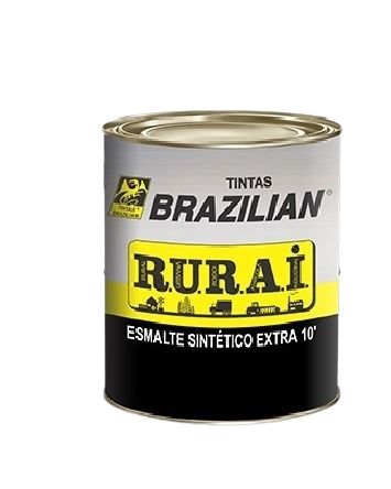 ESMALTE SINTETICO RURAI PRETO FOSCO 900ML - BRAZILIAN