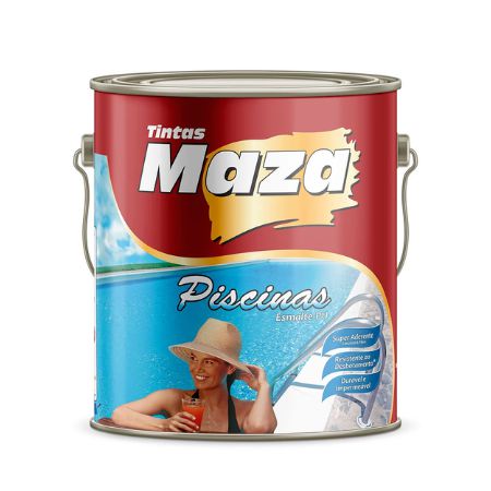 KIT ESMALTE PU AZUL PISCINA 3:1 4,5L - MAZA