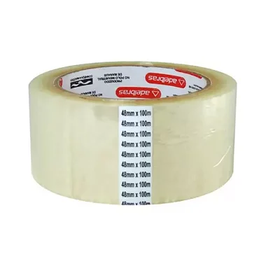 FITA EMBALAGEM EMPACOTAMENTO TRANSPARENTE 48X100M ADELBRAS