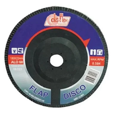 DISCO FLAP CONE P100 4.1/2 115X22MM CAIXA C/ 10 DISFLEX
