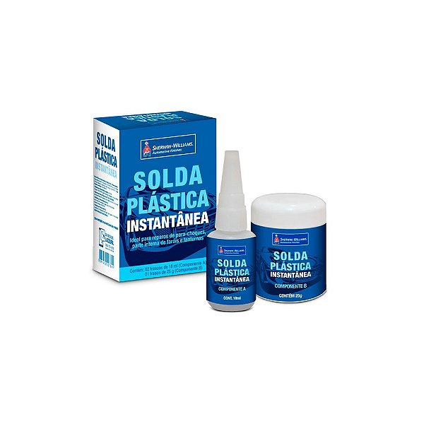 SOLDA PLASTICA INSTANTANEA COMPONENTE A+B STANDARD - LAZZURIL