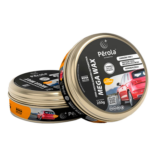CERA CRISTALIZADORA MEGA WAX PEROLA- Selecione a Quantidade e Tamanho