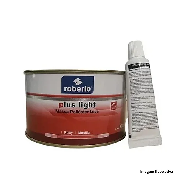 MASSA POLIESTER PLUS LIGHT 900GRS - ROBERLO