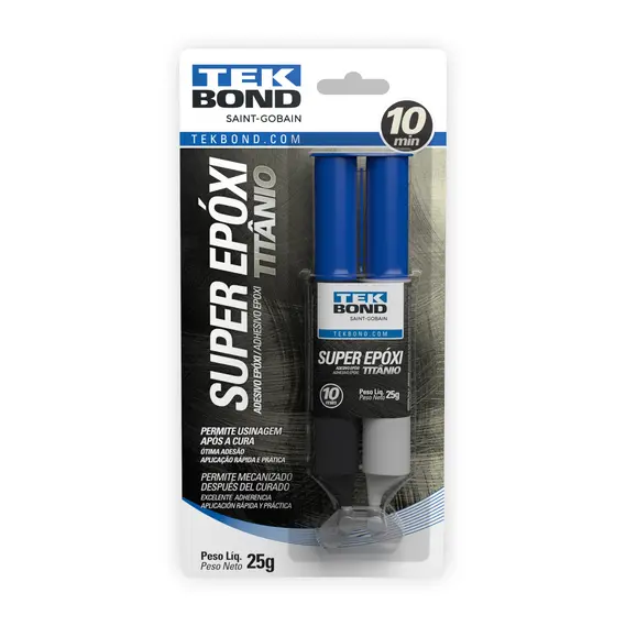 SUPER EPOXI TITANIO 25GRS BLISTER TEK BOND