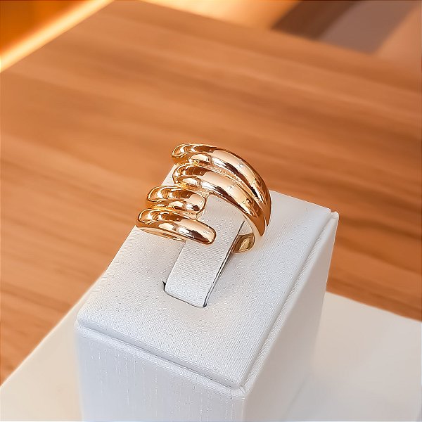 Anel design orgânico fileiras