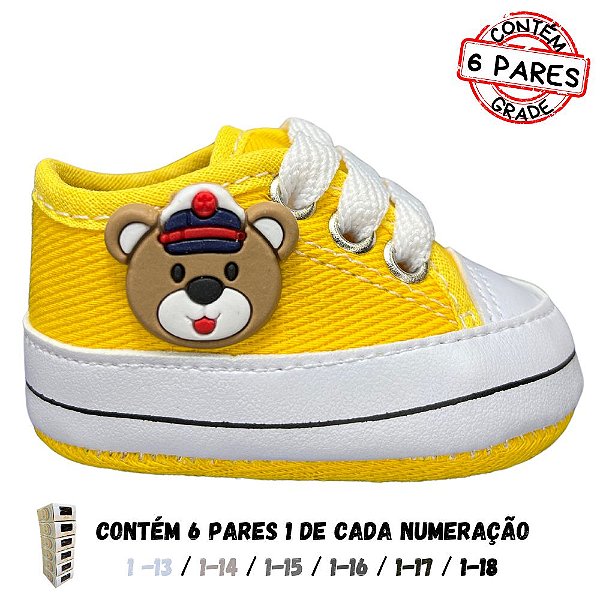 (GRADE 6 PÇ) Tênizinho Starzinho Ursinho