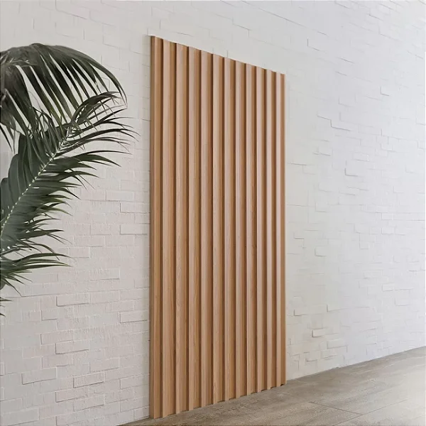 Painel Decorativo Ripado em MDF 90cm x 183cm Freijó ou Fendi