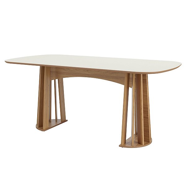 Mesa de Jantar Moderna 6 Lugares 180cm em 100% MDF