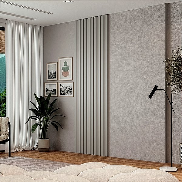 Painel Decorativo Ripado Smart 80x240cm 100% MDF Moderno