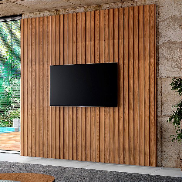 Painel Decorativo Ripado Smart 160x240cm 100% MDF Moderno