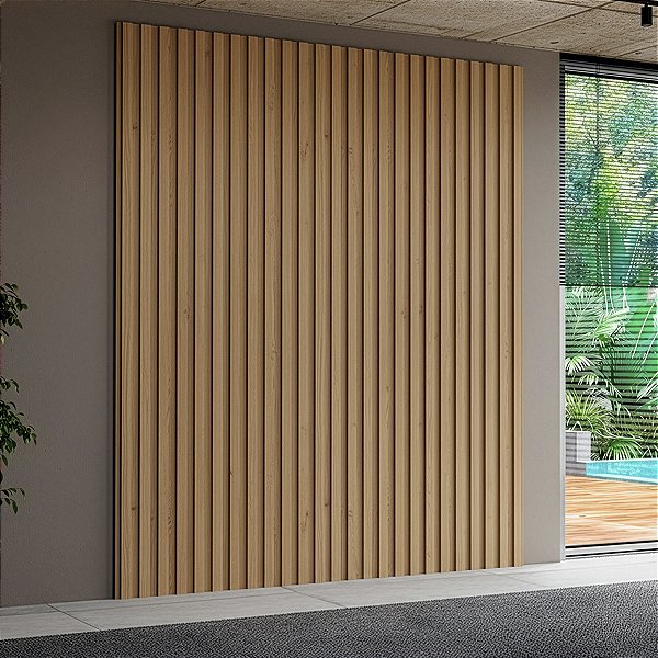Painel Decorativo Ripado Smart 360x240cm 100% MDF Moderno