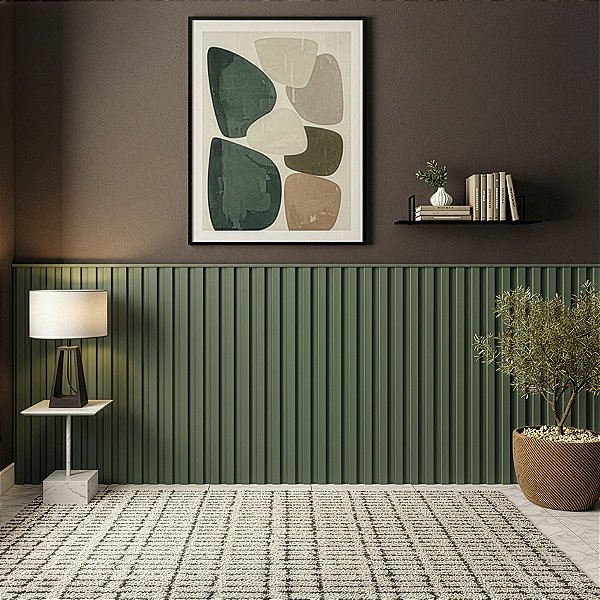 Painel Decorativo Ripado Smart 280x120cm 100% MDF Moderno