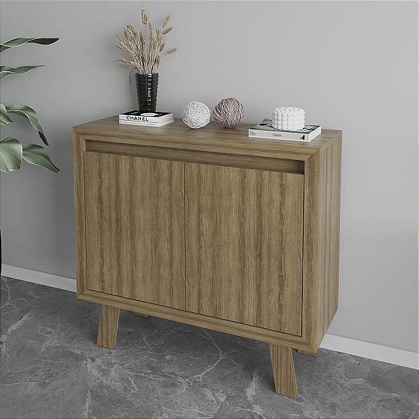 Balcão para Escritório Home Office 90cm com 2 Portas