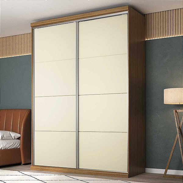 Guarda Roupa Sevilha em 100% MDF 174,5cm 2 Portas 3 Gavetas