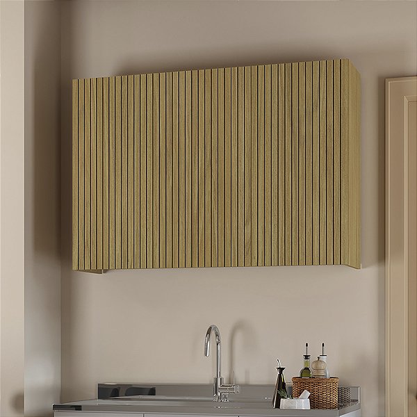 Armário Aéreo de Cozinha Sardenha em MDF 120x83cm com 3 Portas