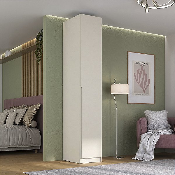 Guarda Roupa Modular Bend em MDF 44,5x240cm 1 Porta Abertura Direita