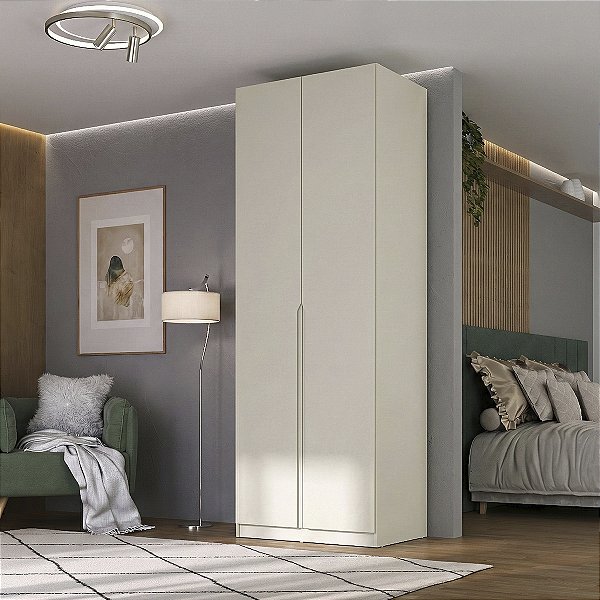 Guarda Roupa Modular Bend em MDF 87,5x240cm 2 Portas 3 Gavetas