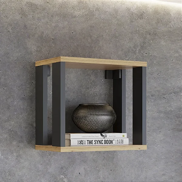 Nicho Estilo Industrial 30x28cm 100% MDF