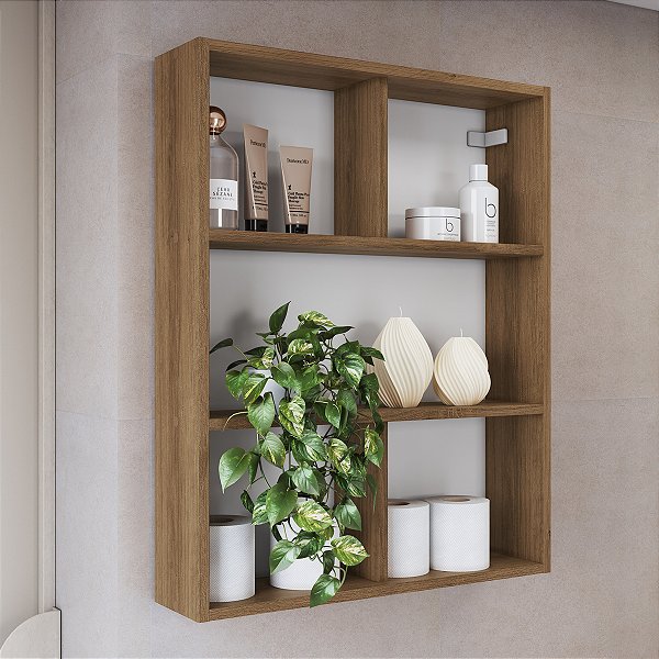 Nicho Organizador Multiuso Suspenso 60cm com Prateleiras