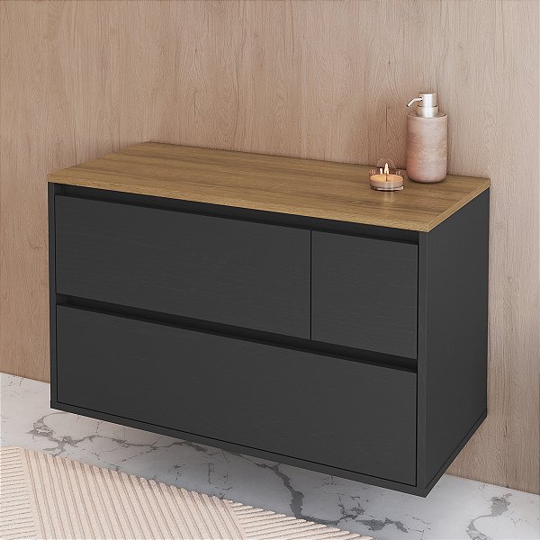 Gabinete Suspenso para Banheiro Belarus 80cm 2 Portas 1 Gaveta