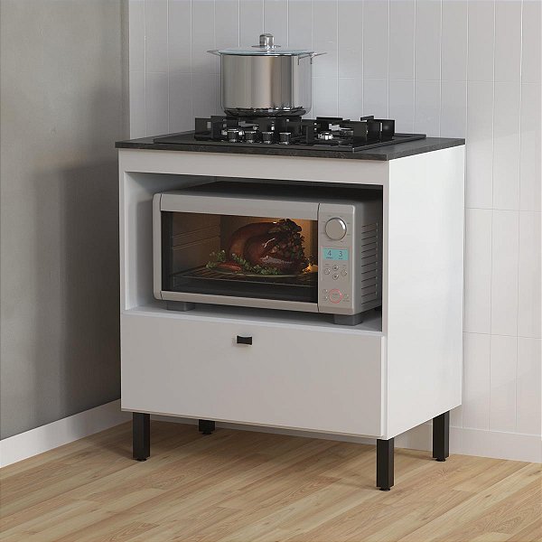 Balcão de Cozinha Multiuso 75x83,4cm 1 Porta e Nicho