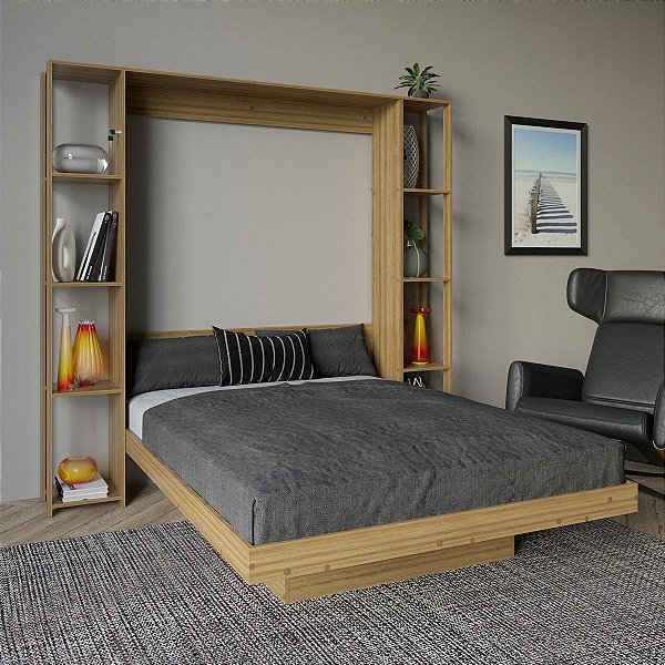 Cama Articulada de Casal 8 Prateleiras e 2 Nichos 209,9x198,5cm