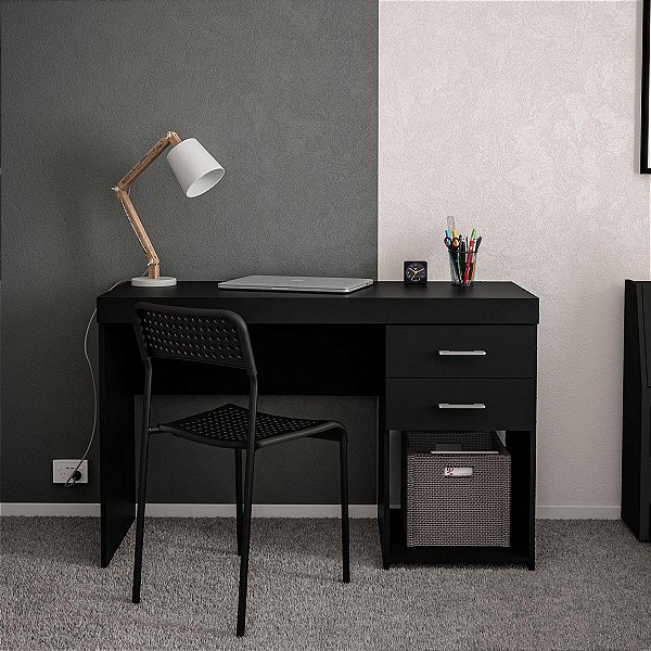 Mesa Escrivaninha Malta Escritório/Home Office 120x75,5cm 2 Gavetas