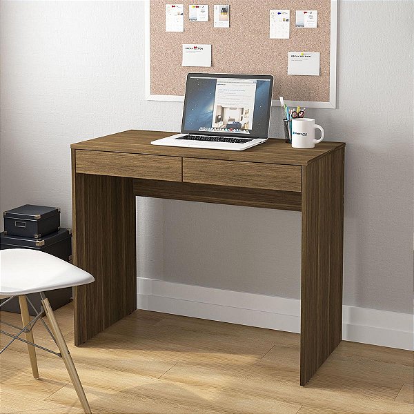 Mesa Escrivaninha Tijuca Escritório/Home Office 90x75,5cm 2 Gavetas
