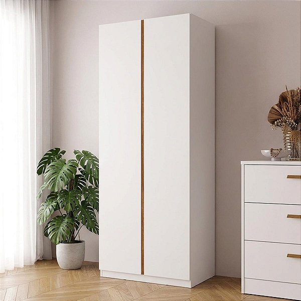 Sapateira Linea 66x187cm 2 Portas 100% MDF com Puxadores Cava