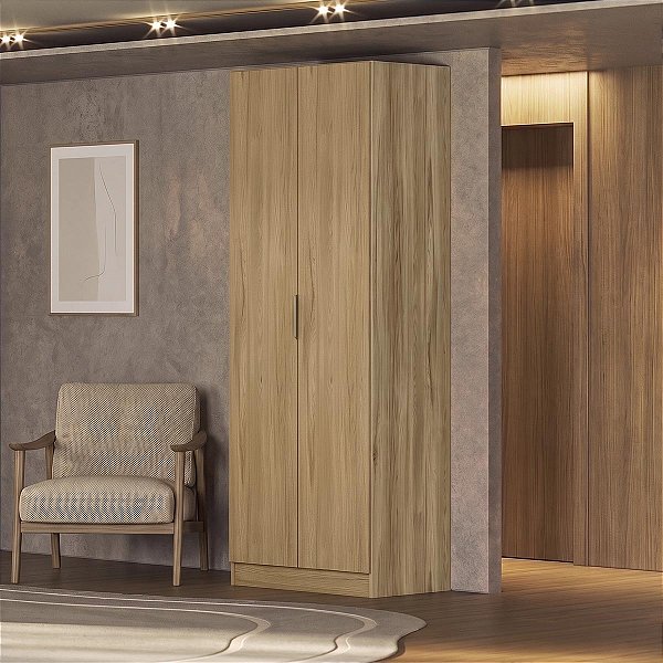 Sapateira Ravi New 100% MDF 81x230cm 2 Portas com Led