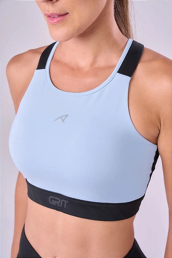 Top Grit Bossa Ajustável 1 Bolso Nadador-Azul Céu/Preto