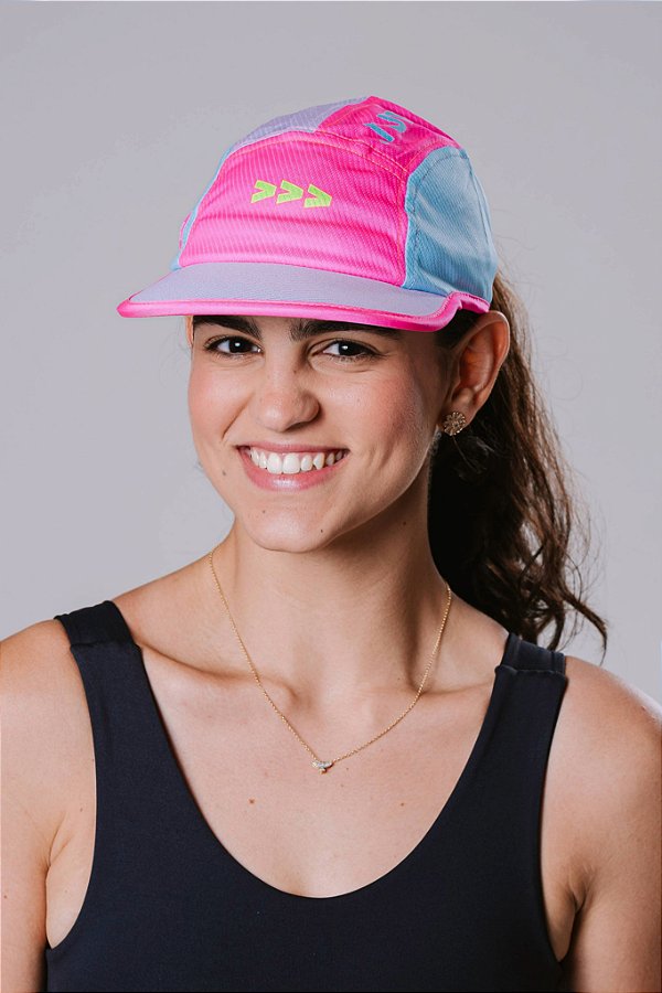 Boné Fastpace-Wave Rosa e Azul