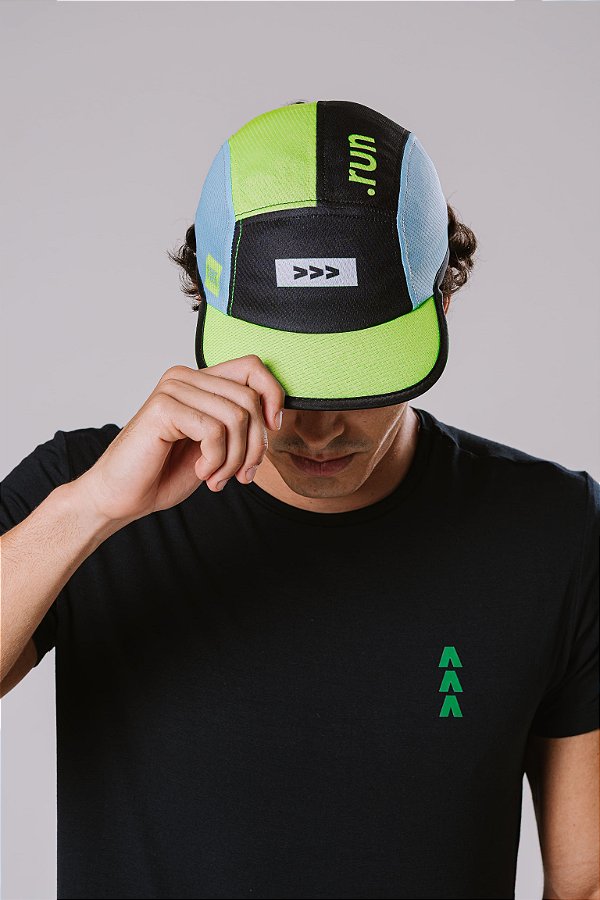 Boné Fastpace-Wave Preto e Amarelo Neon