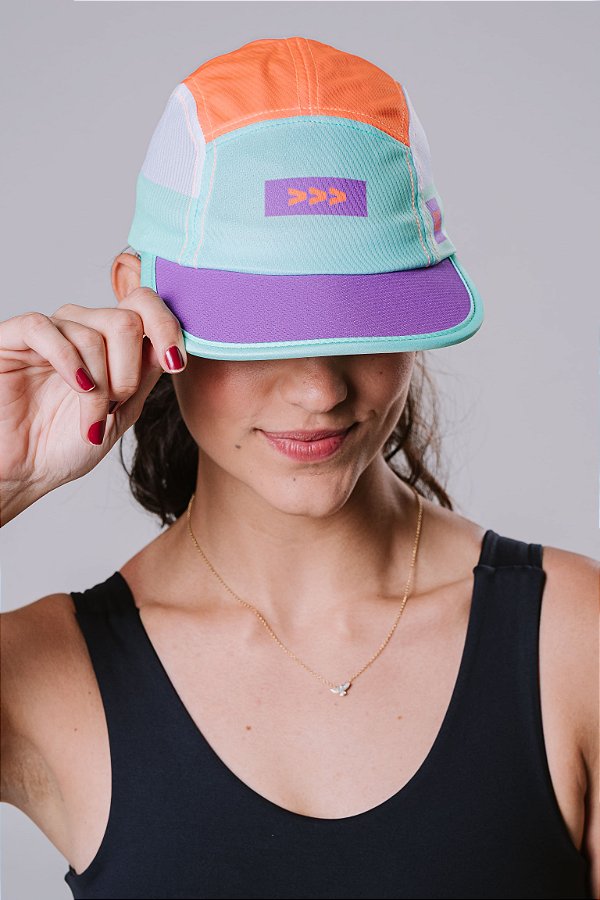 Boné Fastpace-Wave Verde Água e Roxo