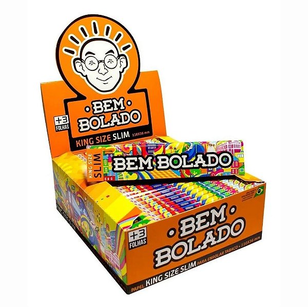 Caixa Seda Bem Bolado Slim Pop King Size - 50 Livretos