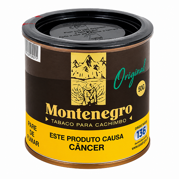 Tabaco para Cachimbo Montenegro Original - Lata 50g