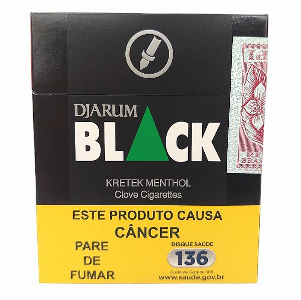 Cigarro Djarum BLACK Kretek Menthol (Cravo e Menta)