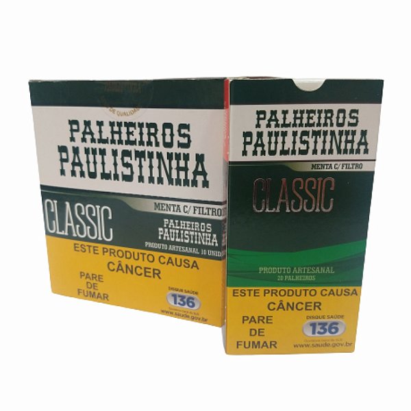 Palheiro Paulistinha Classic Menta c/ Filtro