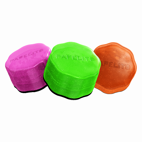 Dichavador de Policarbonato 3 Partes Papelito Brilho - (50x30mm)