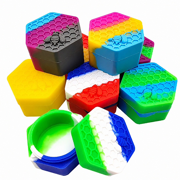 Container de Silicone (Slick) Hexagonal Abelha - 26ml