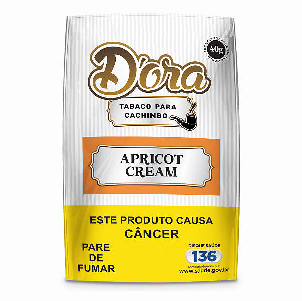 Tabaco para Cachimbo D'ora Apricot Cream - Bag 40g