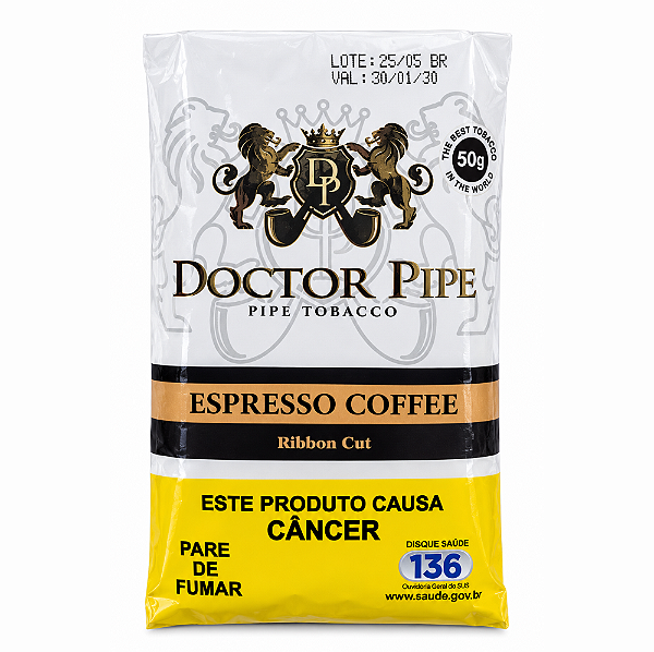 Tabaco para Cachimbo Doctor Pipe Espresso Coffe - Bag 50g
