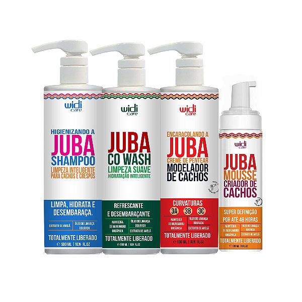 Kit Widi Shampoo Co Wash Mousse Encaracolando  Juba