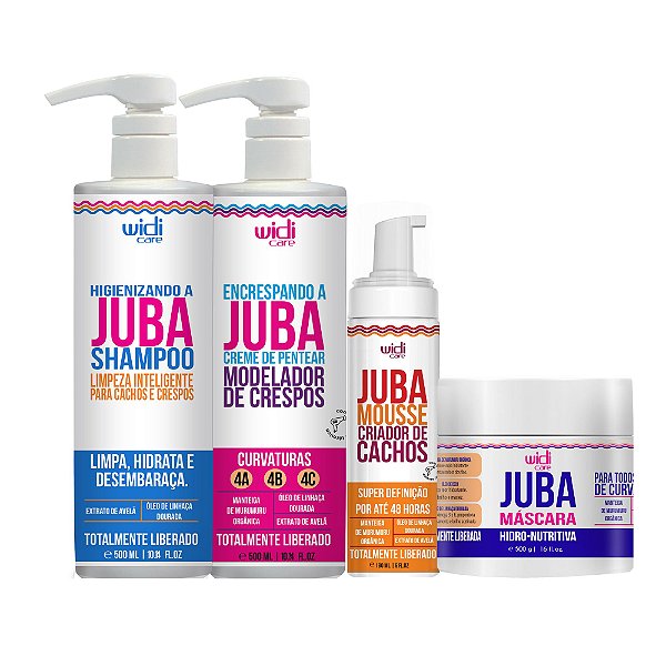 Kit Encrespando A Juba, Shampoo, Mousse, Máscara Widi Care