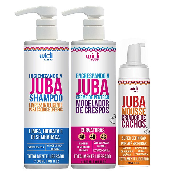 Kit Encrespando A Juba Mousse, Shampoo Widi Care