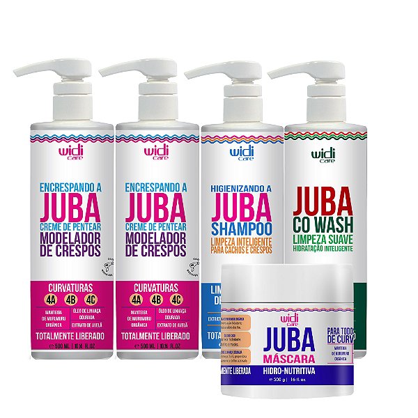 Kit Widi Care Linha Juba Shampoo, Máscara, Co Wash, E Dois Encrespando