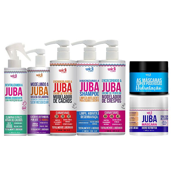 Kit Widi Care Linha Juba Encrespando Encaracolando Super Poderosa