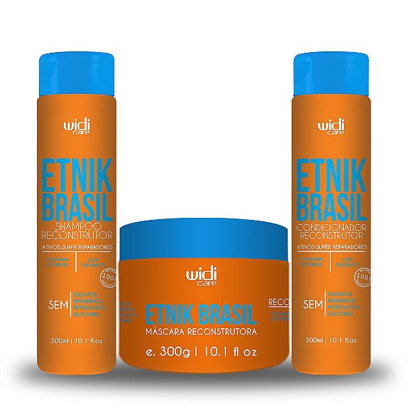 Kit Widi Care Etnik Brasil Shampoo + Condicionador + Máscara 300ml