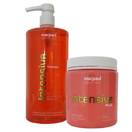 Shampoo 1000ml + Máscara Intensive Macpaul 700g