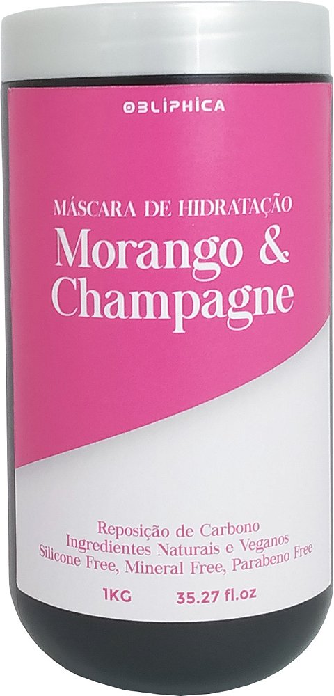 Obliphica Máscara Hidratante Morango & Champanhe 1Kg